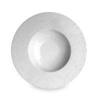 Тарелка суповая, 23 см, костяной фарфор, белый, серия White Nature, TAITU, Италия