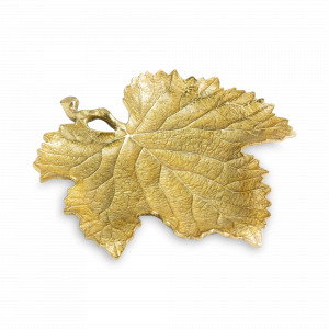 Блюдо сервировочное «Лист винограда», 20 х 19 см, нержавеющая сталь, серия New Leaves, MICHAEL ARAM, США, MICHAEL ARAM (США)
