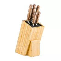 Набор из 5-ти кухонных ножей в подставке, деревянная рукоять, серия Georges Bois, TARRERIAS BONJEAN, Франция, 