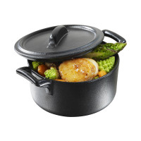 Кокот круглый, 200 мл, 10 см, фарфор, черный, серия Belle Cuisine, REVOL, Франция_00801790049864578412.jpg