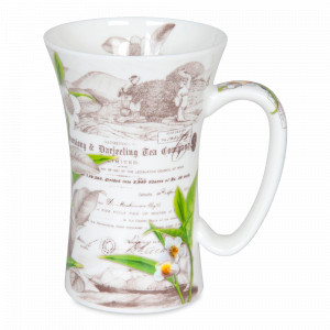 Кружка «Чайная пауза», 630 мл, костяной фарфор, декор, KOENITZ, Германия, Большие кружки