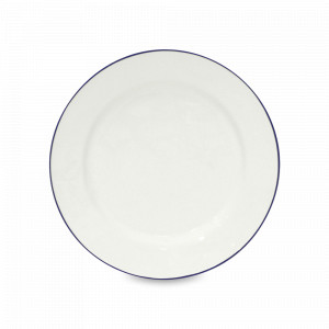 Тарелка обеденная White/Blue, 28.2 см, керамика, белый, синий, серия Beja, COSTA NOVA, Португалия, Тарелки керамические