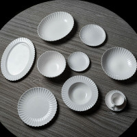 Тарелка закусочная White, 20.3 см, фарфор, белый, серия Lynns, ROOMERS TABLEWARE, Великобритания_00816780047233416814.jpg