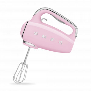 Миксер ручной, 17,1 х 22 х 10 см, пластик ABS, нержавеющая сталь, розовый, SMEG, Италия, SMEG (Италия)