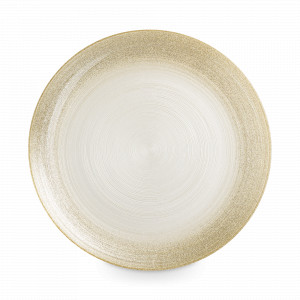 Тарелка обеденная, 28 см, стекло, золотистый, серия Marbella, ANNA LAFARG, Китай, Тарелки