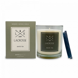 Свеча ароматическая «White Tea», 60 часов горения, воск, стекло, серия Lacrosse, AMBIENTAIR, Испания, Lacrosse AMBIENTAIR