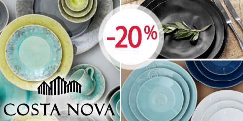 Скидка до -20% на посуду COSTA NOVA