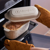 Форма для выпечки ржаного хлеба Fantail Bird, 2.3 л, 33 х 16 см, керамика, бежевый, серия Birds of Paradise, LIBERTY JONES, Россия_00817550039267258788.jpg