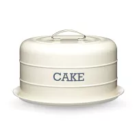 Подставка для торта с крышкой, 28,5 х 18 см, металл, кремовый, серия Living Nostalgia, KITCHEN CRAFT, Великобритания, 
