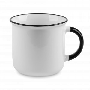 Кружка «Black Line», 380 мл, костяной фарфор, белый, черный, WAECHTERSBACH, Германия, WAECHTERSBACH (Германия)