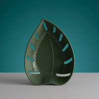 Блюдо для фруктов, размер: 26,3 х 19,3 см, материал: керамика, цвет: зеленый, серия In the Forest Leaf, MASON CASH, Великобритания_00803220043518896311.jpg