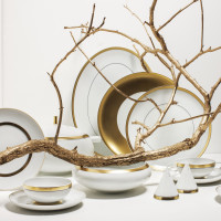 Блюдо овальное, 34.5 х 26.5 см, фарфор, белый, золотой, серия Domo Gold, VISTA ALEGRE, Португалия_00810710050851772199.jpg