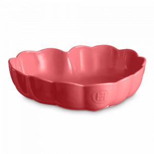 Форма для выпечки «Сердце» с волнистыми бортами, 26.5 см, керамика, розовый, серия Madlen, EMILE HENRY, Франция, EMILE HENRY (Франция)