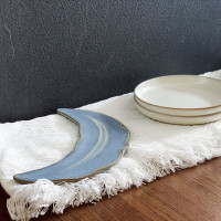 Блюдо сервировочное Blue, 32 см, каменная керамика, голубой, серый, серия Auberge, ROOMERS TABLEWARE, Нидерланды_00816730050799842137.jpg