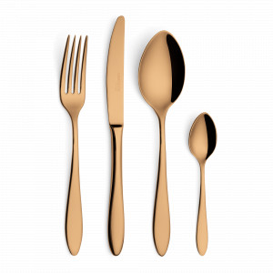 Набор столовых приборов на 6 персон, 24 предмета, цвет медный, серия Colombo, CRISTEMA, Португалия, Скидка до -25% на столовые приборы CRISTEMA
