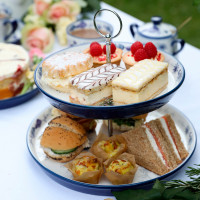 Этажерка двухъярусная, 22 и 26 см, фарфор, белый, синий, серия London Pottery, KITCHEN CRAFT, Великобритания_00813080050289023967.jpg