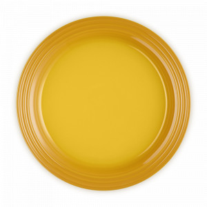 Тарелка обеденная, 27 см, каменная керамика, желтый, серия Nectar, LE CREUSET, Франция, Тарелки круглые