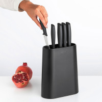 Набор из 5-ти ножей с подставкой, темно-серый, серия Tasty+, BRABANTIA, Бельгия_00801470041186973286.jpg
