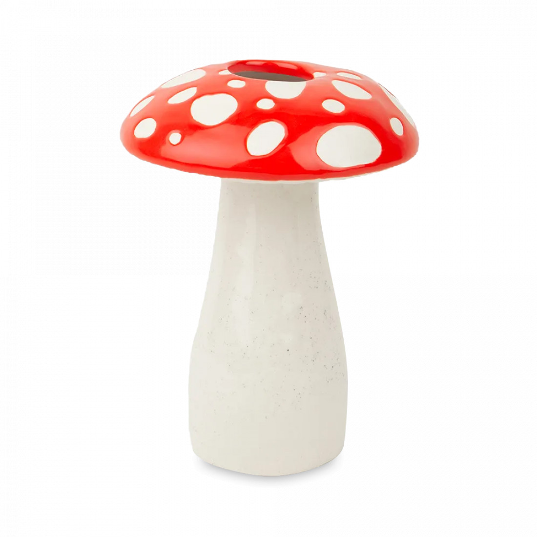 Ваза для цветов, 19 см, керамика, белый, серия Amanita, DOIY, Испания