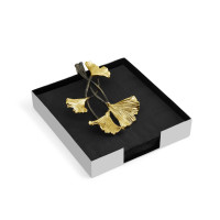 Подставка для салфеток «Бабочки гинкго», 18 х 16,5 см, нержавеющая сталь, латунь, серия Butterfly Ginkgo, MICHAEL ARAM, США_00812310065066668679.jpg