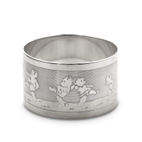 Кольцо для салфетки, материал: посеребрение, серия Ourson, ERCUIS, Франция