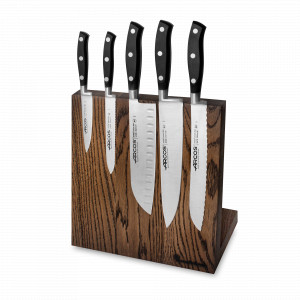 Набор из 5-ти кухонных ножей на подставке из дуба, серия Riviera, ARCOS, Испания, Набор ножей накири