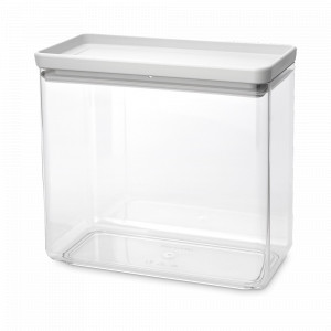 Контейнер модульный для продуктов, 3.5 л, 22 х 11 х 20.2 см, пластик, светло-серый, серия Tasty+, BRABANTIA, Бельгия, Контейнеры для продуктов BRABANTIA