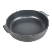 Форма круглая для запекания, 34 см, 3.8 л, керамика, графитовый, серия Slate, PEUGEOT CERAMIC, Франция