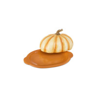 Маслёнка с крышкой 3D «Тыковка», 20 х 12.6 см, керамика, декор, серия Осенние дары, DECOR DE TABLE, Россия_00818470056391685076.jpg