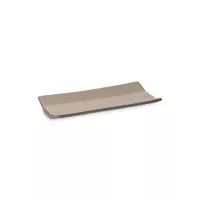 Блюдо прямоугольное Wet sand, 20 х 9.8 см, керамика, бежевый, серия Coastland, COSTA NOVA, Португалия, 