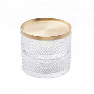 Шкатулка , 13 см, стекло, латунь, золотистый, серия Tesora, UMBRA, Канада, UMBRA (Канада)