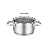 Кастрюля с крышкой , диаметр: 20 см, материал: нержавеющая сталь 18/10, серия Charm, ROESLE, Германия