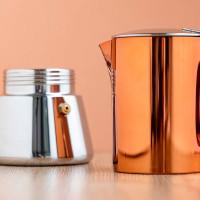 Кофеварка , 250 мл, нержавеющая сталь, пластик, медный, серия La Cafetiere, KITCHEN CRAFT, Великобритания_00813080051557069212.jpg
