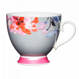 Чашка Floral Border, 400 мл, фарфор, декор, серия Footed Mugs, KITCHEN CRAFT, Великобритания, Чашки для чая