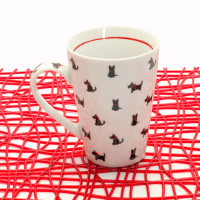 Кружка «Красное колье», 400 мл, фарфор, белый, KOENITZ, Германия_00809230052761199257.jpg