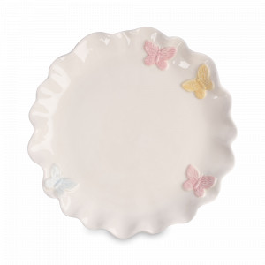 Блюдо круглое, 24 см, керамика, белый, декор, серия Butterfly, ANNA LAFARG, Китай, Butterfly ANNA LAFARG