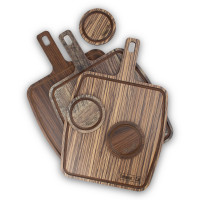 Доска сервировочная с ручкой, с желобом, 36х25 см, орех, серия Fashion, ComposeEat, Россия_00812230039506986045.jpg