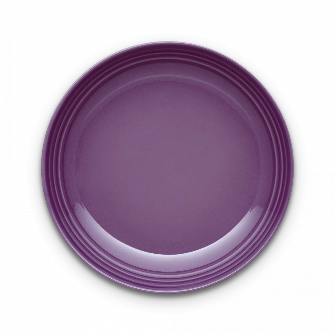Тарелка, диаметр: 22 см, материал: керамика, цвет: фиолетовый, LE CREUSET, Франция