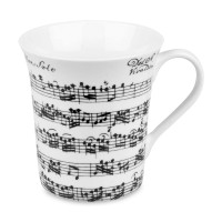 Кружка «Вивальди Либретто», 410 мл, фарфор, белый, KOENITZ, Германия