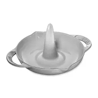 Ростер для запекания курицы, 24 см, чугун, цвет: серый графит, серия Grill, STAUB, Франция, 