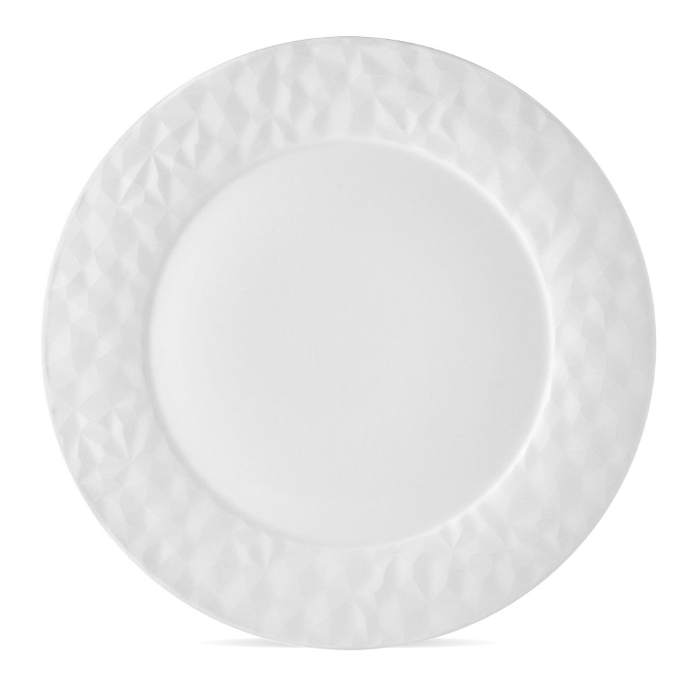 Тарелка десертная Crystal, 22 см, фарфор, белый, WALMER, Великобритания