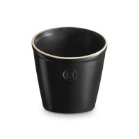 Стакан для кухонных аксессуаров, 14 см, керамика, черный трюфель, серия Natural Chic, EMILE HENRY, Франция