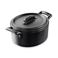 Кокот овальный, 250 мл, фарфор, черный, серия Belle Cuisine, REVOL, Франция, 