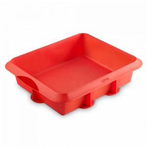 Форма для запекания «Лазанья», 25 х 20 см, силикон, красный, LEKUE, Испания, LEKUE (Испания)