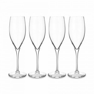 Набор из 4-х бокалов для шампаского CUVEE PRESTIGE 4 бокала по цене 3-х, 230 мл, 21,8 см, хрусталь, серия Vinum, RIEDEL, Австрия, Бокал-флейта для шампанского