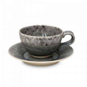 Пара чайная Grey, 250 мл, керамика, серый, серия Madeira, COSTA NOVA, Португалия, Чайные пары