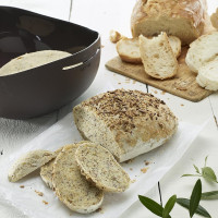 Форма для приготовления хлеба с лопаткой, 600 мл, силикон, коричневый, серия Bread Maker, LEKUE, Испания_00819240062690899343.jpg