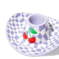 Подсвечник на одну свечу Cowboy Hat, 4 см, керамика, лиловый, серия Rodeo, DOIY, Испания_00819740050763933292.jpg