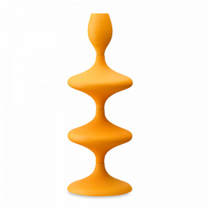 Подсвечник на одну свечу, 29 см, металл, оранжевый, серия Vivlend, BERGENSON BJORN, Великобритания, Подсвечники и канделябры