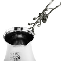 Турка для кофе с ложкой «Черная орхидея», размер: 24 х 19 см, материал: нержавеющая сталь, серия Black Orchid, MICHAEL ARAM, США_00805930040988318350.jpg